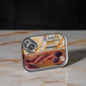 Anchoas con mantequilla trufada