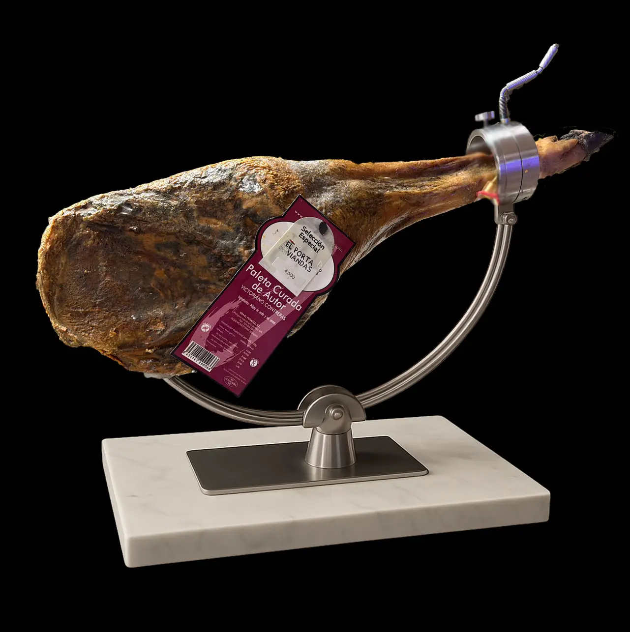 Paleta ibérica con soporte